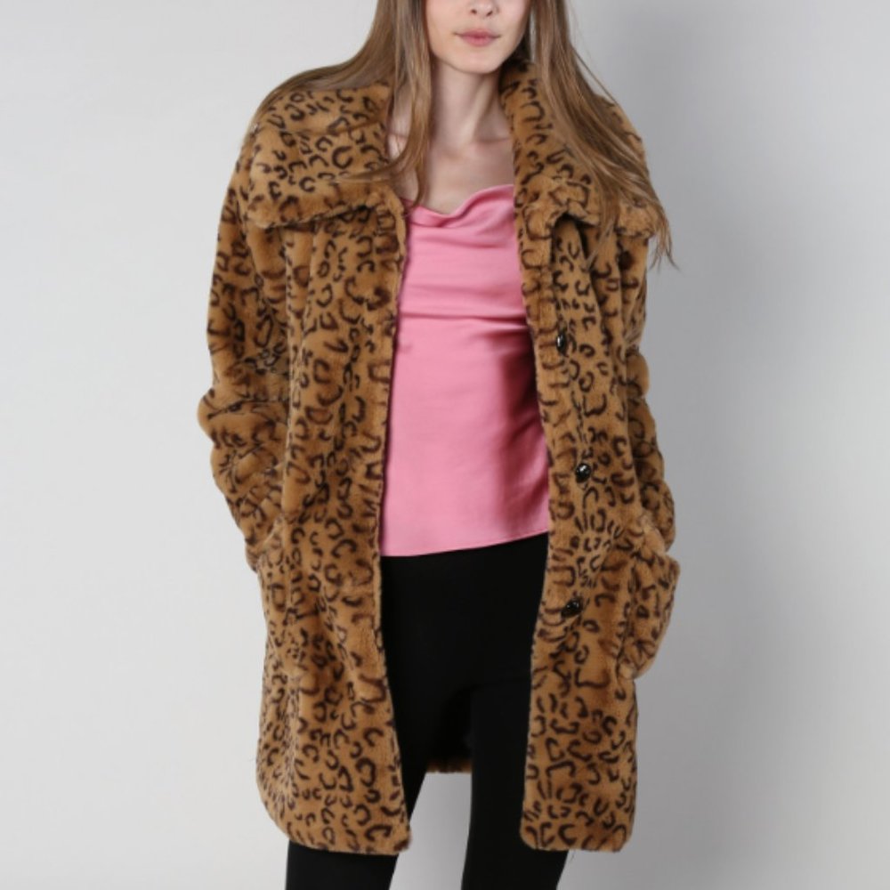 AVA KRIS - LINA OVERCOAT - Leopard